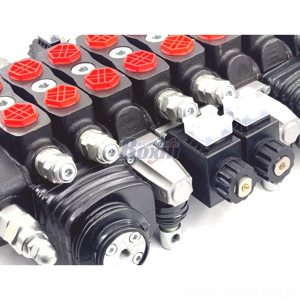 6 Way Hydraulic Selector Valve Sectional Directional Valve | Wholesale & OEM | Manual Operation detail image